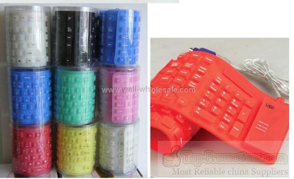 Multi-functional USB Flexible silicone Keyboard