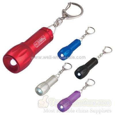 Pint Aluminum LED Flashlight with Key Chain