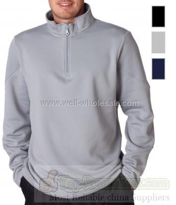 UltraClub Adult Cool & Dry 1/4 Zip Fleece