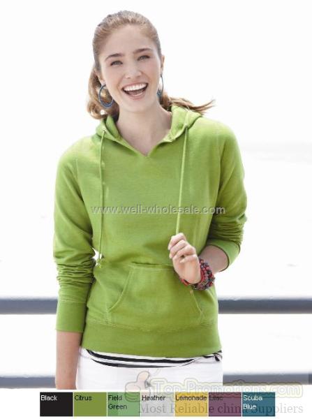 Weatherproof Ladies' V Hooded Pullover