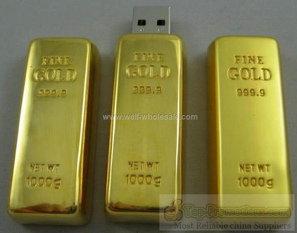 gold bar usb flash drive