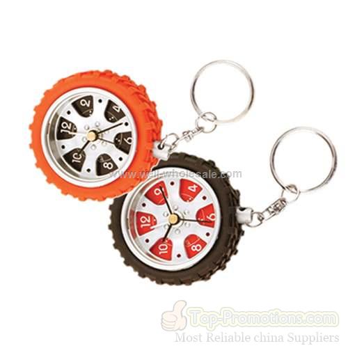 Tyre Alarm Clock With Keychain