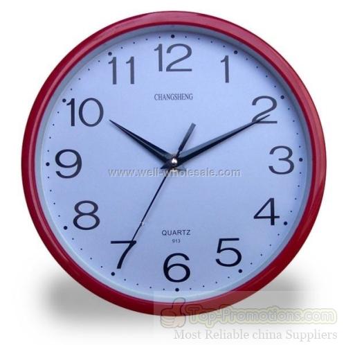 9" Round Plastic Clock