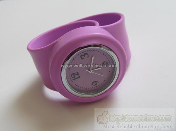 promotional round silicone watch