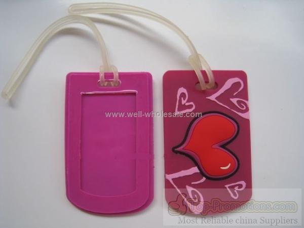 3D PVC luggage tag