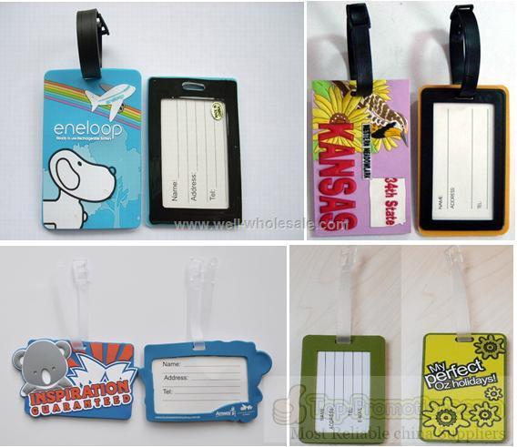 3d pvc luggage tag