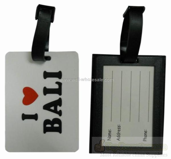 3d pvc luggage tag