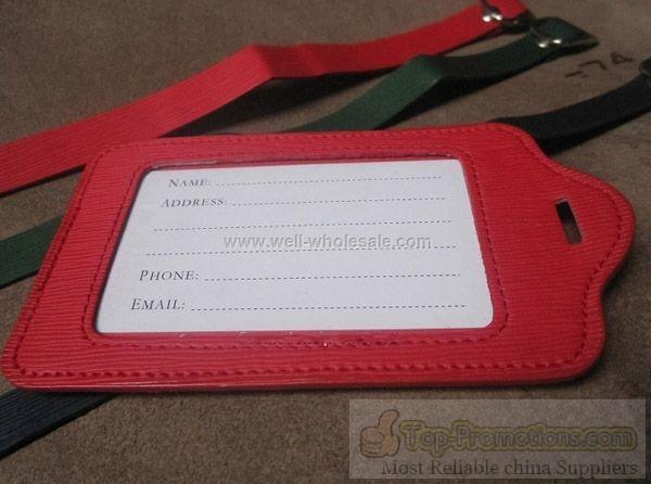 Promotional PU Luggage Tag