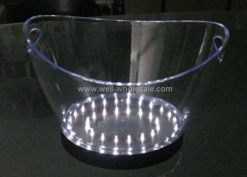 Flash Plastic Led Ice Bucket For Bar And Club