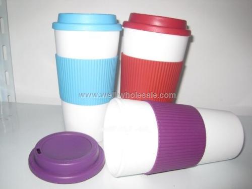 16 Oz. Coffee Mug With Silicon 16 Oz. Coffee Mug With Silicon