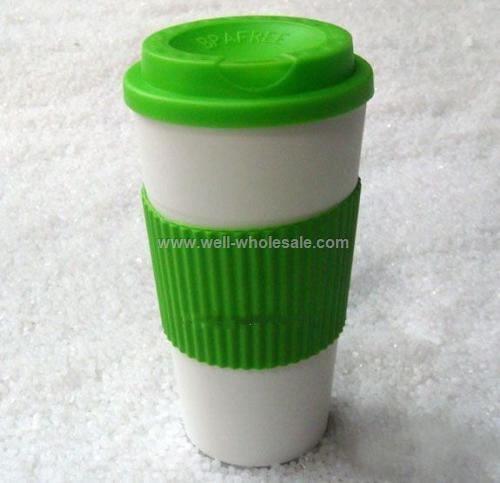 Plastic Coffee Mug With Sleeve