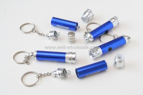 Mini flashlight keychain