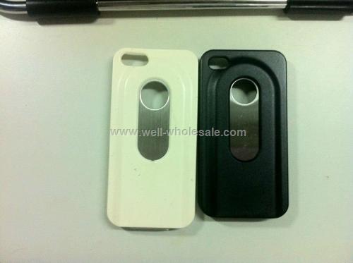 Matte Plastic with Steel Slide Out Bottle Opener Case for iPhone 5
