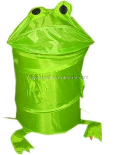 Cartoon polyester folding laundry basket