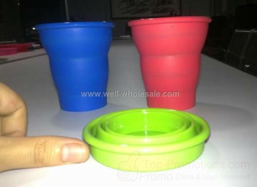 Portable silicone foldable travel cup,sport cup