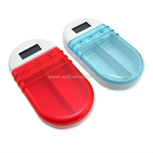 Plastic Pill Box With Timer