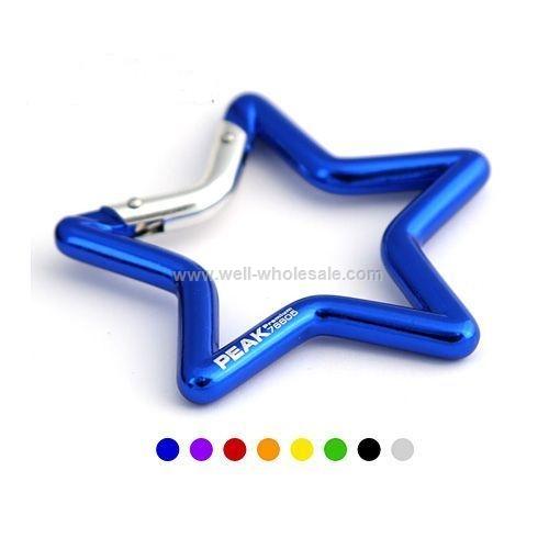 Star shaped aluminum carabiner