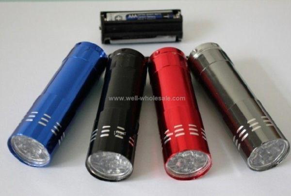 9 LED Aluminium Flashlight