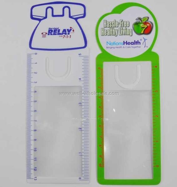 Business Card Magnifier with Ruler