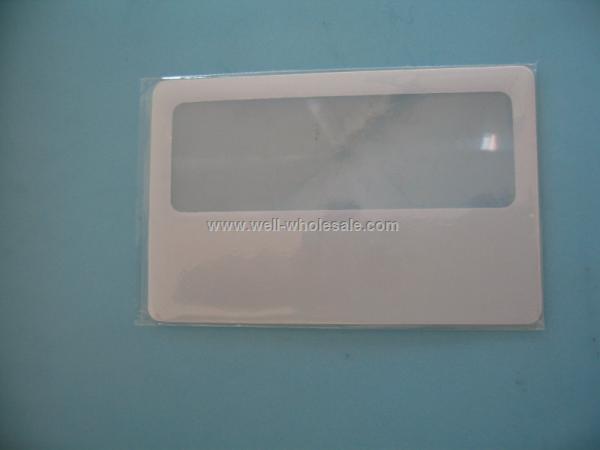 pvc name card magnifier