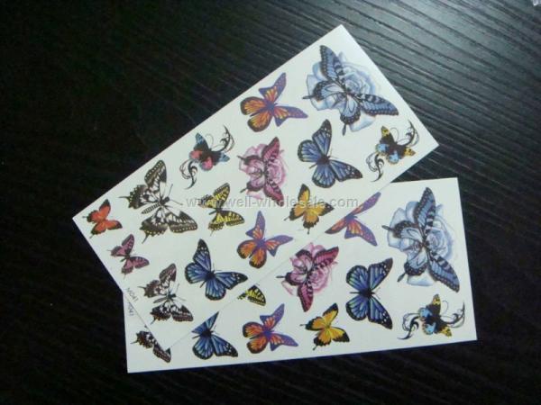 2013 fashion butterfly temporary custom tattoo