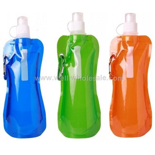 480ml or 16OZ portable foldable plastic water bottle