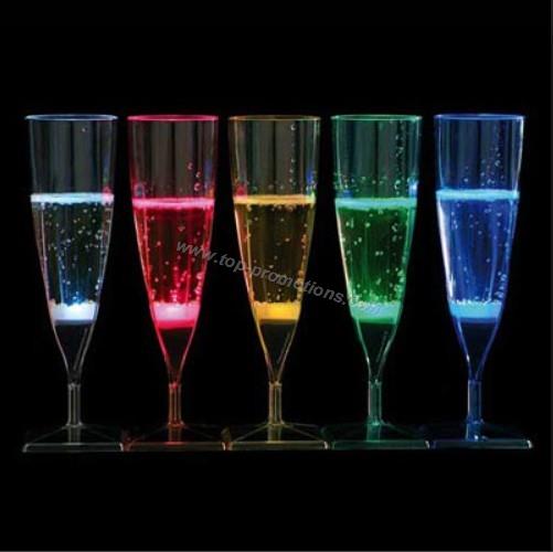 Liquid Activated Lighting Champagne,LED Flashing Mug Cup, Light up Glass Mug, LED Mug