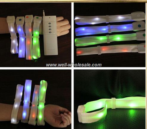 Remote control LED wristband