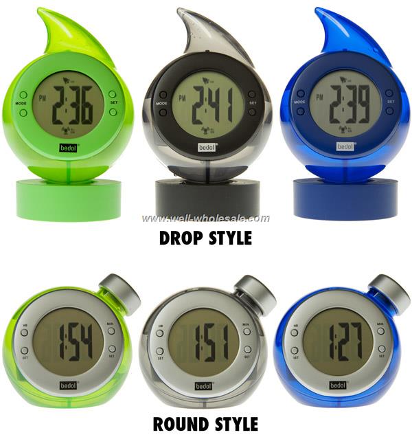 desktop water clock,Eco friendly green energy water power clock,new products water powered clock