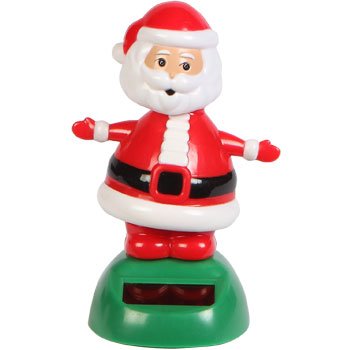 solar dancing santa