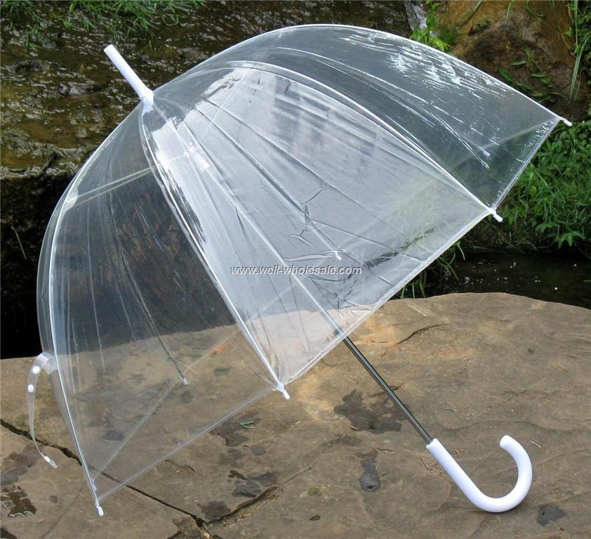 Color transparent umbrella/umbrella plastic transparent