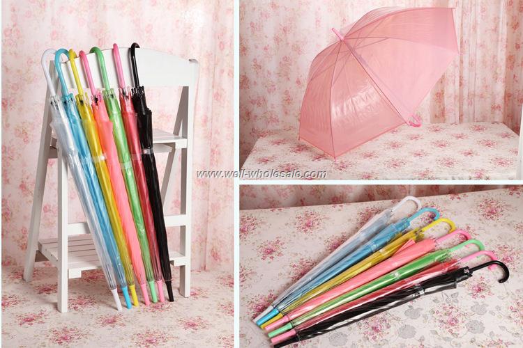 Plastic Material transparent umbrella
