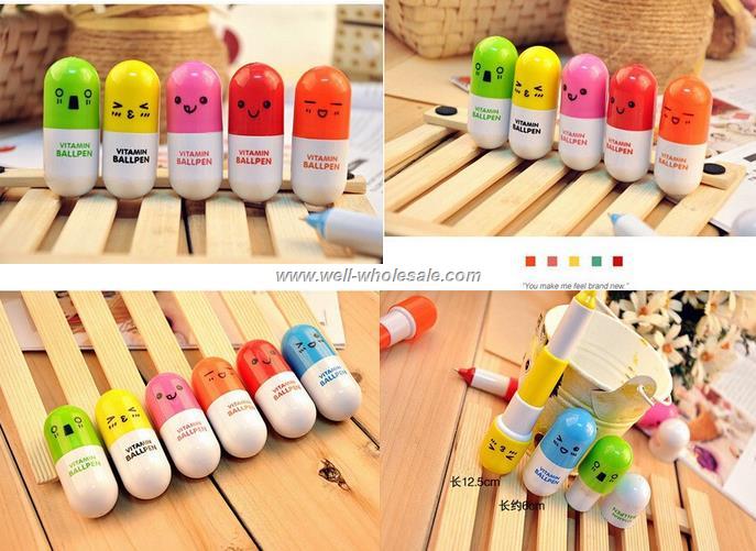 Novelty Pill Retractable Ball Point Pen