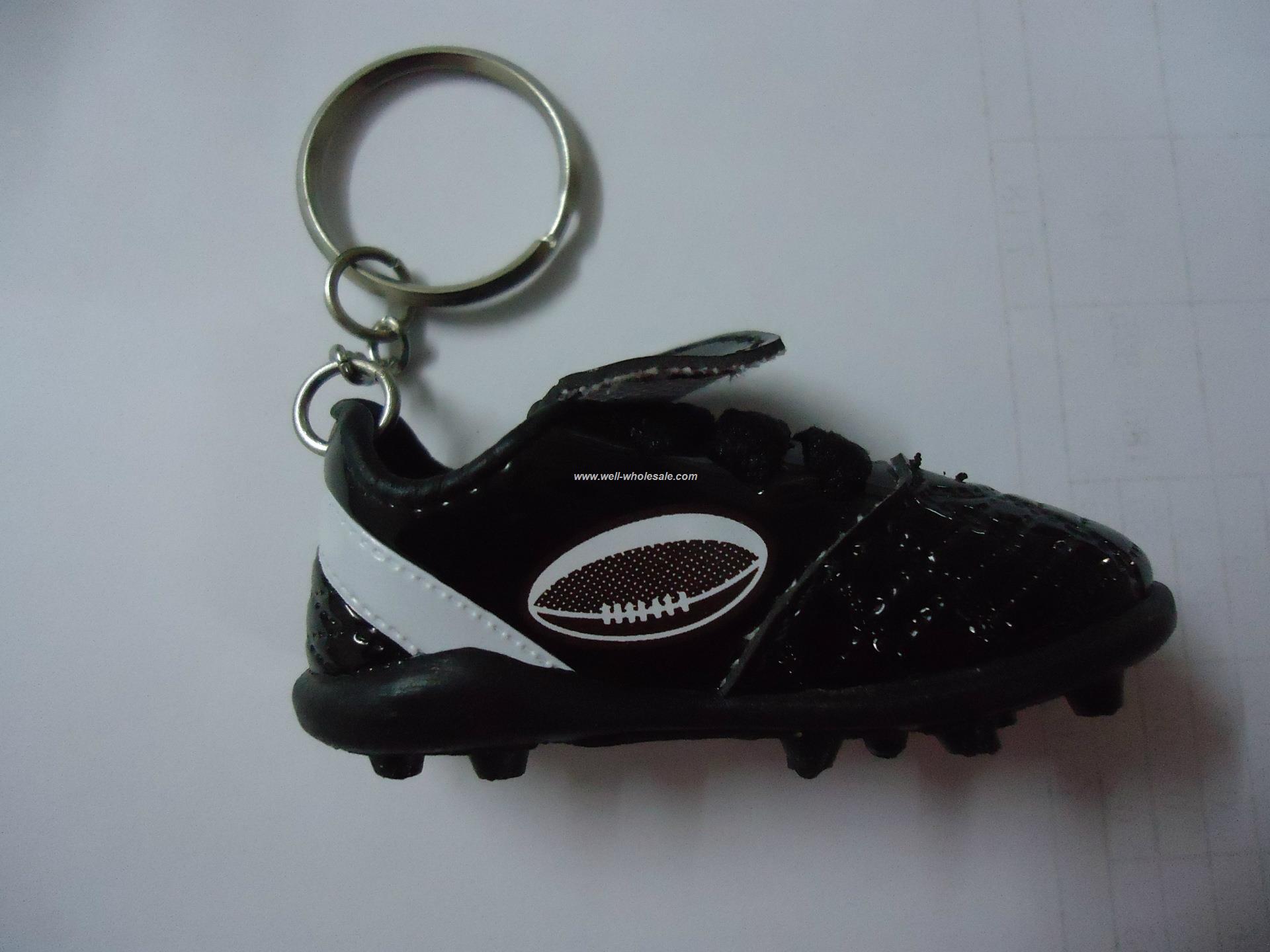 mini soccer shoes keychain