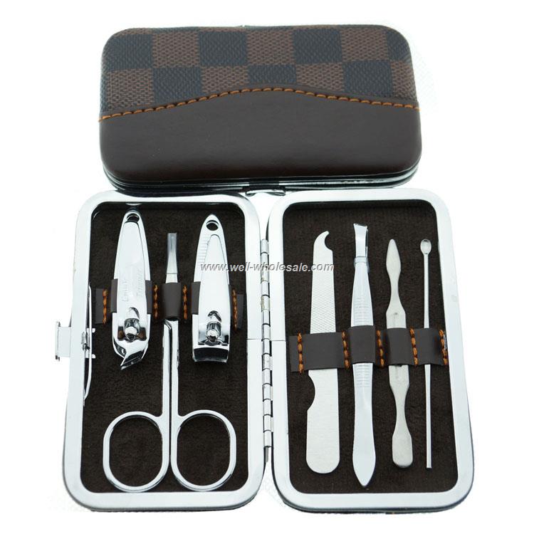 Plastic case professional manicure set,nail clipper set stainless