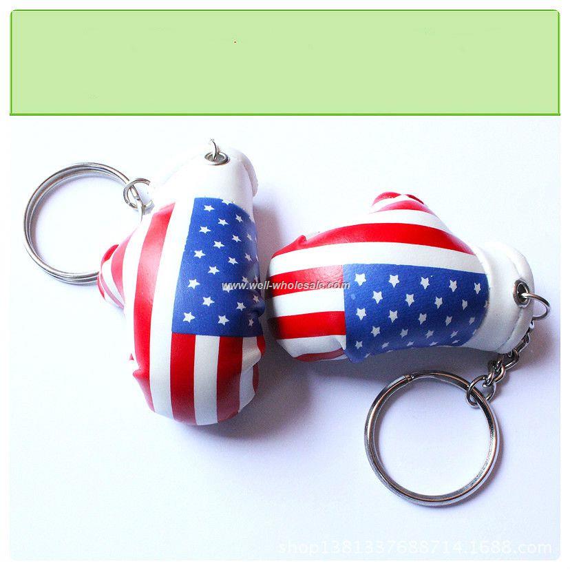 Mini boxing glove keychain