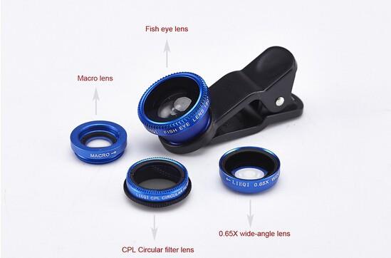 Mobile Phone Telescope Camera Lens, Fish-Eye Conversion Lens