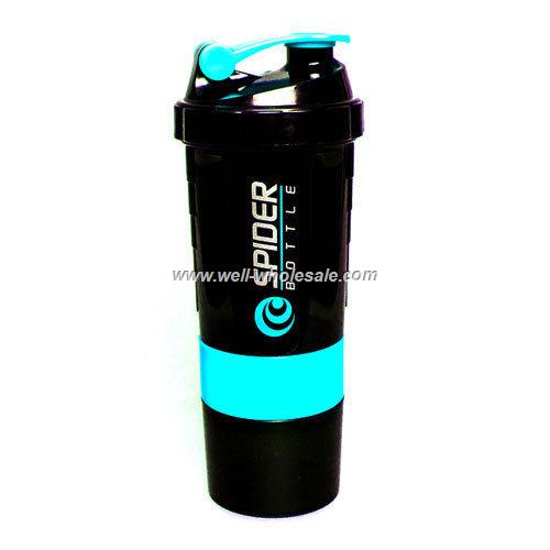 Wholesale 600ml protein shaker bottles shaker spider bottle