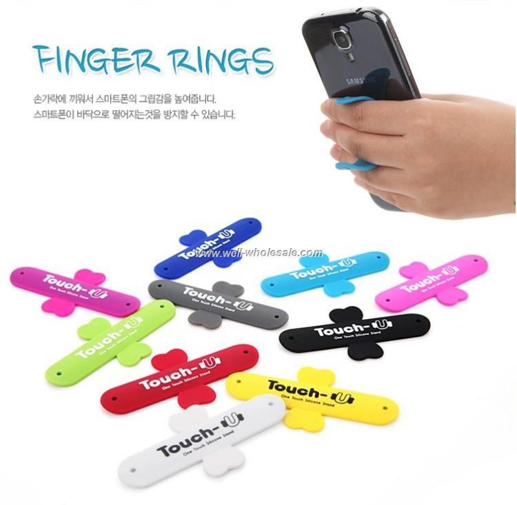 Universal Touch U Silicone Mobile Cell Phone Stand Holder for Smartphone