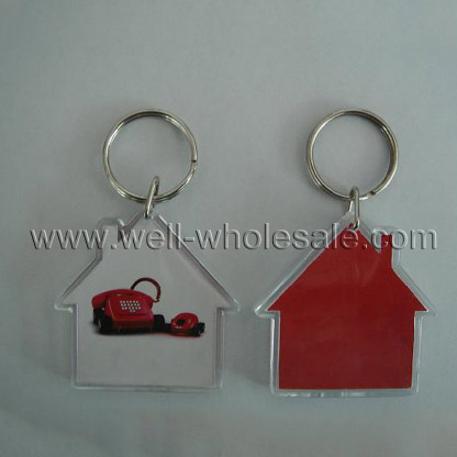 House Shaped Domed Key Tag