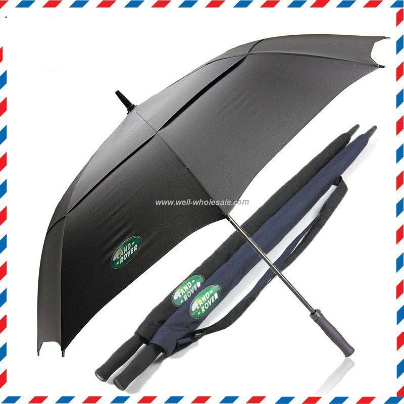 advertising big golf umbrella with black golf umbrella