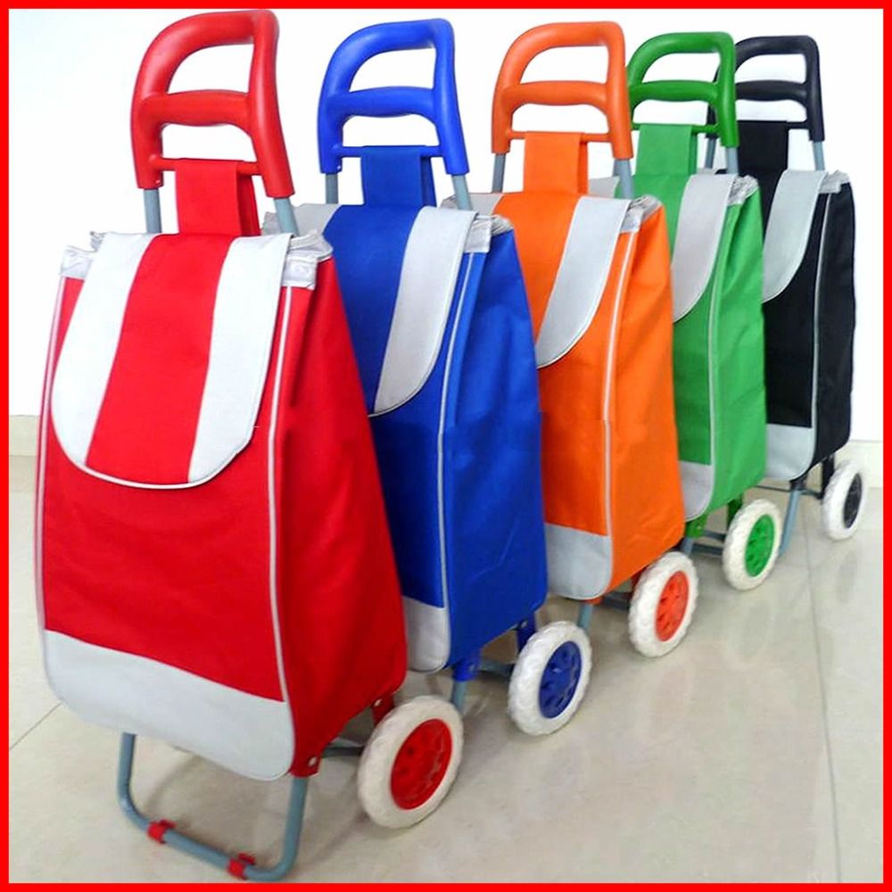 Shopping trolley bag, Folding wheeled festival shopping trolley