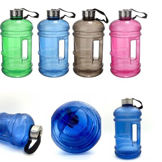 2.2L Large Capacity Water Bottles Outdoor Sports Dumbbell Bottle
