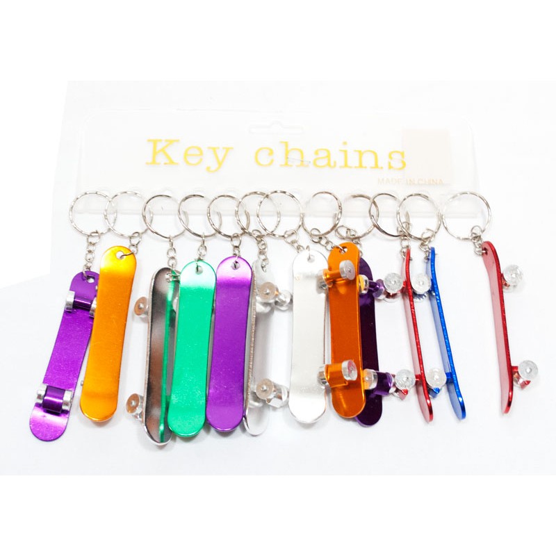 Customized Own Logo Metal Skateboard bottle Opener key chain