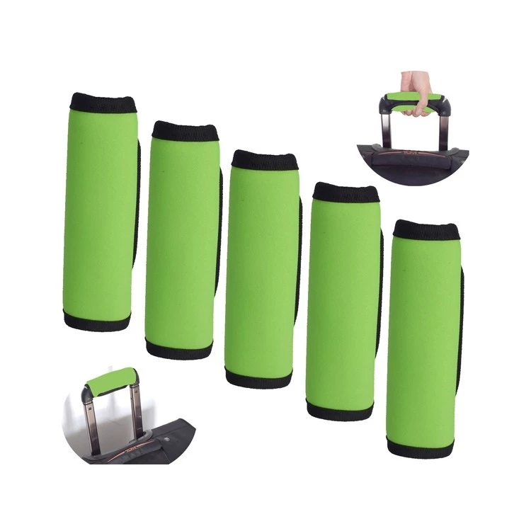 Luggage Suitcase Travel Bag Protective Handle Wrap Grip Identifier Neoprene Light Green