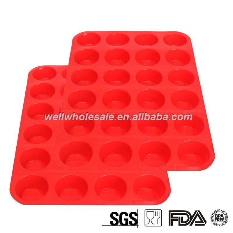 24 cup silicone muffin pan