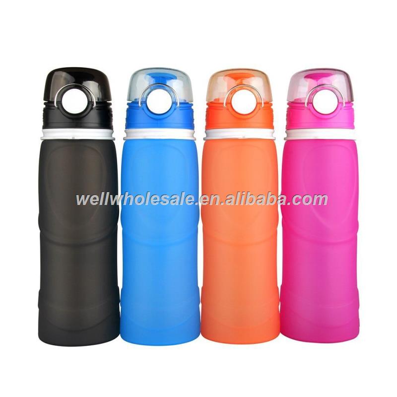 silicone Foldable water Bottle Collapsible Water Bottle