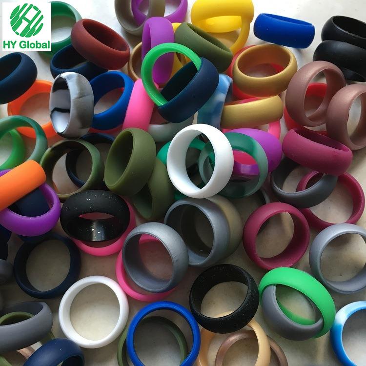 Custom Silicone Wedding Rubber Finger Ring For Men Sports