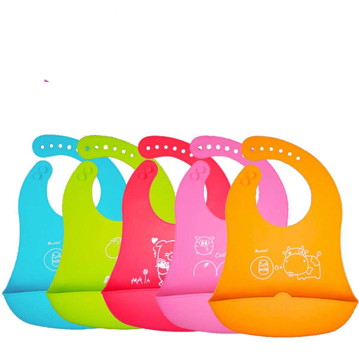 Waterproof Silicone Baby Bib,Baby Bandana Drool Bib