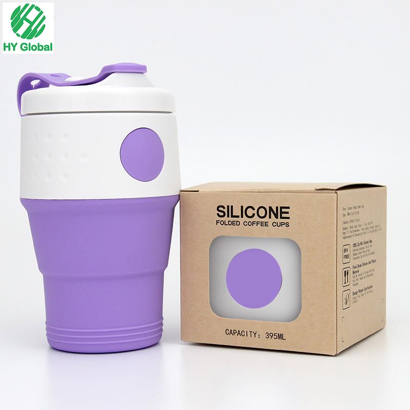 Silicone Collapsible 350ml Coffee Cups